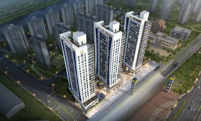 Busan Haeundae Three-room officetel in the immediate vicinity of Jaesong Station - main image