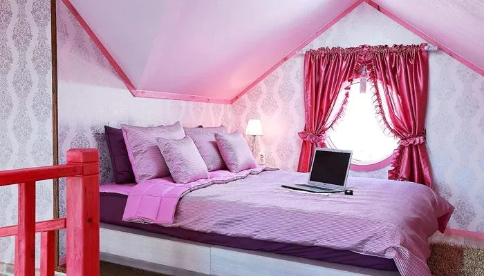 [Gyeongju] A spacious yard with good value for money, pink interior, duplex one-room pension #Spa #Hope 3