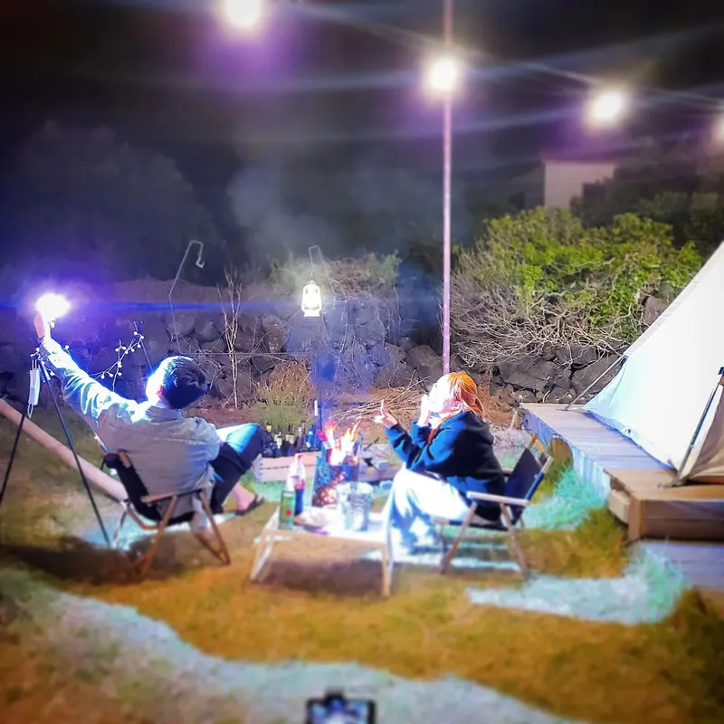 [제주 한림][제주 협재] 금능해수욕장 도보거리 캠핑감성호텔 트윈룸 A 27