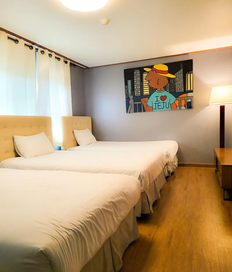 [Hallim, Jeju][Jeju Hyeopjae] 3-person room in a camping-style hotel within walking distance of Geumneung Beach 3