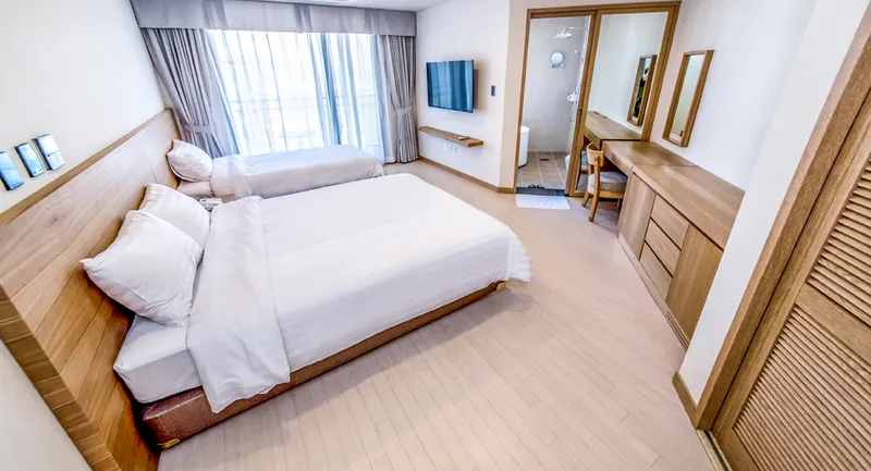 [Seogwi-dong, Seogwipo] Ocean view terrace and bathtub, 1 double bed and 1 single bed Hotel A 5