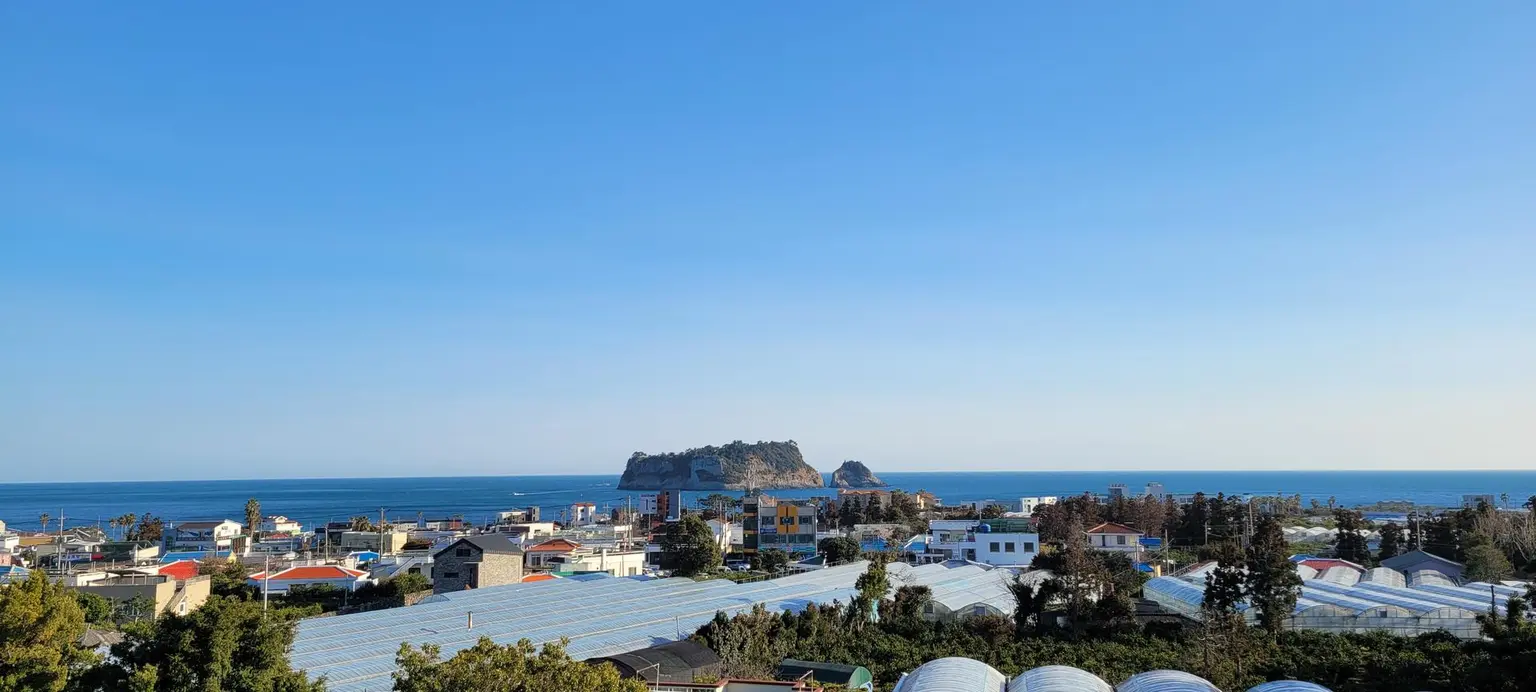 西归浦 可以一览凡岛和法还海橘园的三居室公寓 - main image