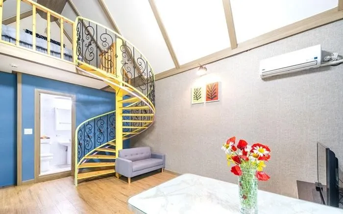 [Pyeongchang] Forest pension complex with a large garden with a stream running through it, 4-person room 2