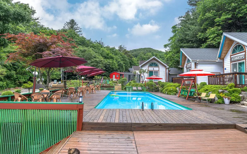 [Pyeongchang] Forest pension complex with a large garden with a stream flowing through, 2-person room B 10