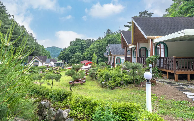 [Pyeongchang] Forest pension complex with a large garden with a stream flowing through, 2-person room B 11