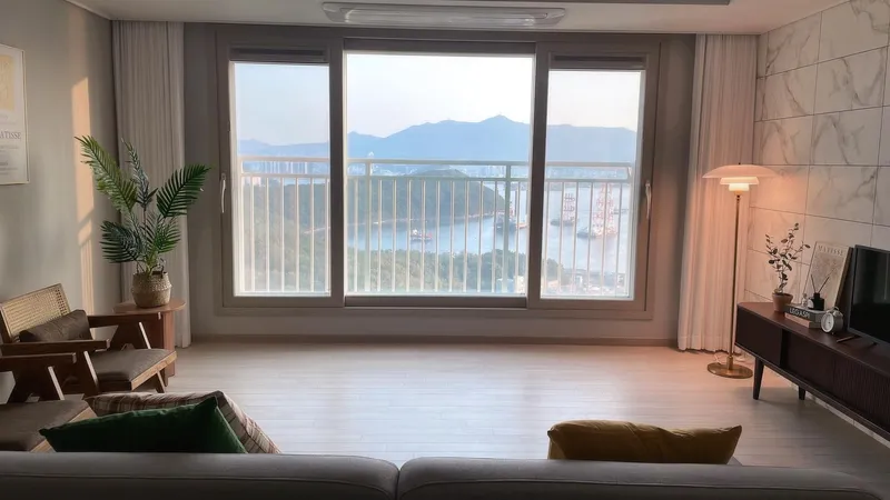 [경남 거제] 전체 오션뷰 갬성 넘치는 34평형 아파트 #워케이션#재택 2호점 10