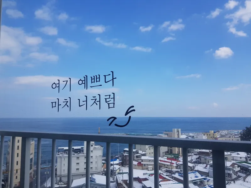 [강원 강릉] 영진 바닷가 카페거리 오션뷰1.5룸 도보3분해변 17