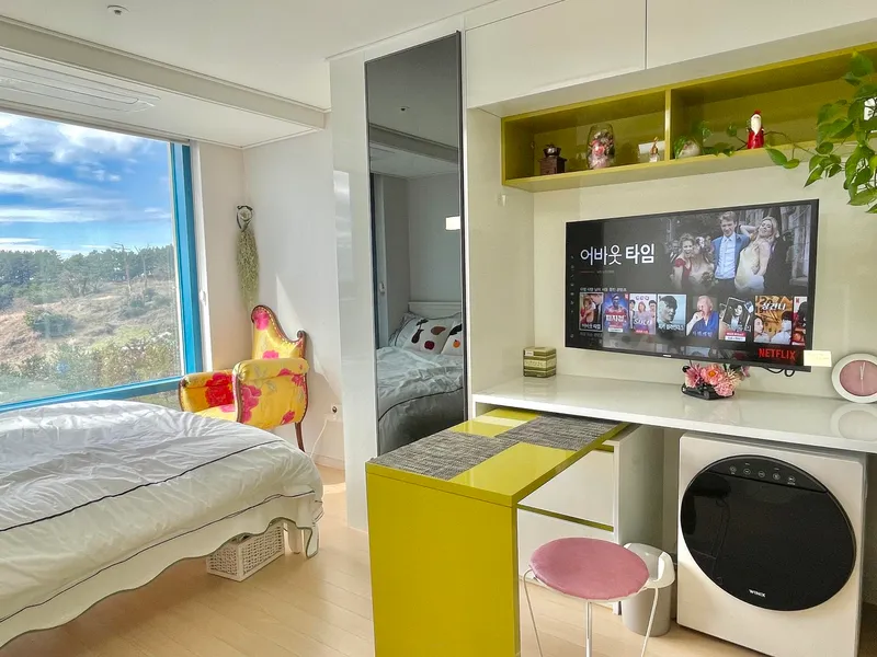 [Jungmun-dong, Seogwipo] Jungmun Tourist Complex #Ocean View ~Oreum View ~Tangerine Field View #Full-option One-Room 4