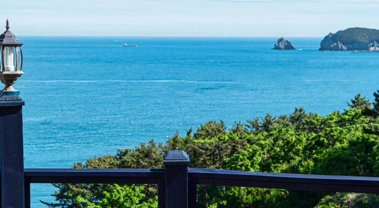 Gyeongnam Geoje Dog-friendly ocean view one-room duplex pension #Outdoor terrace B - main image