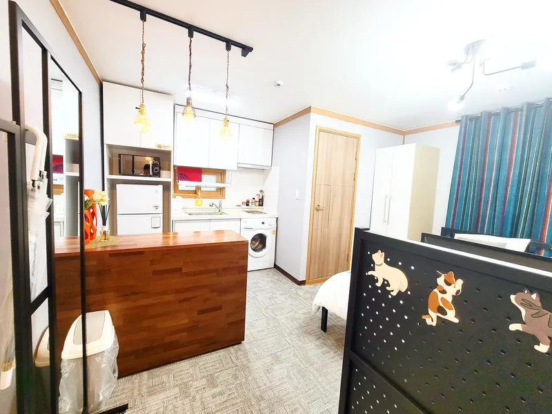 [Mapo, Seoul] Clean one-room apartment #203 near Mangwon Hangang-gil 11