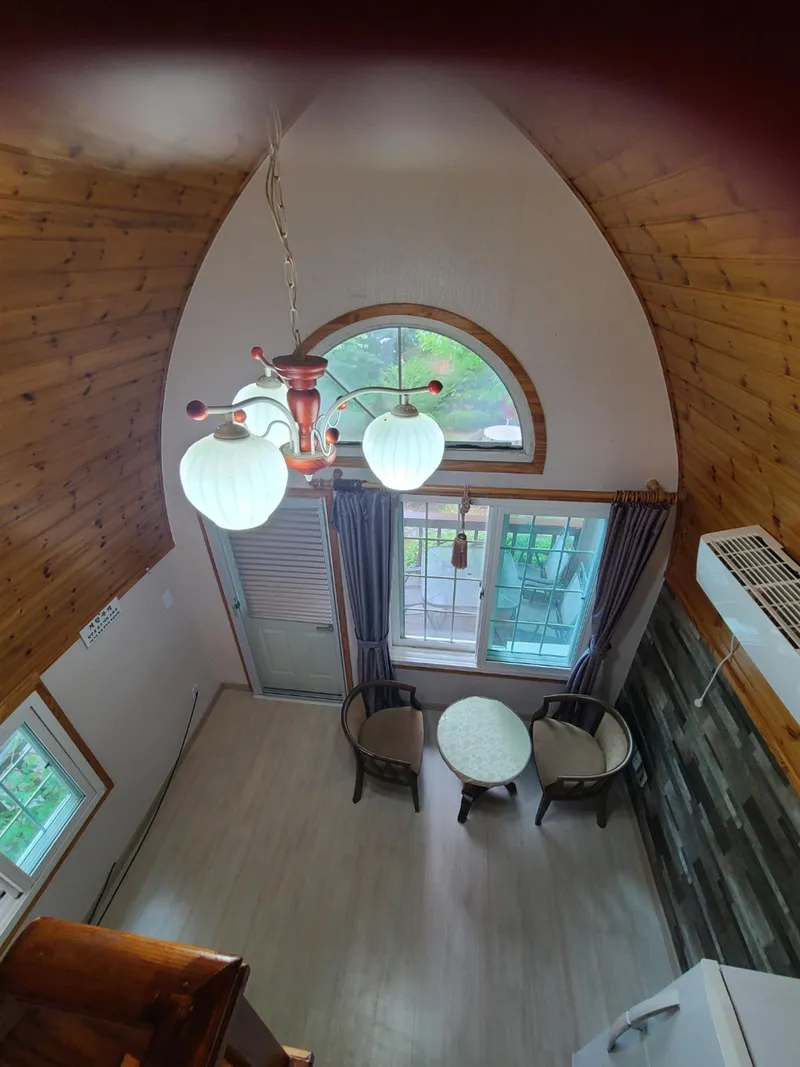 [Pyeongchang] Cabin A "Scent of the Forest" Duplex Private House, Pristine Area. Queen Bed Room, Downstairs Room 4