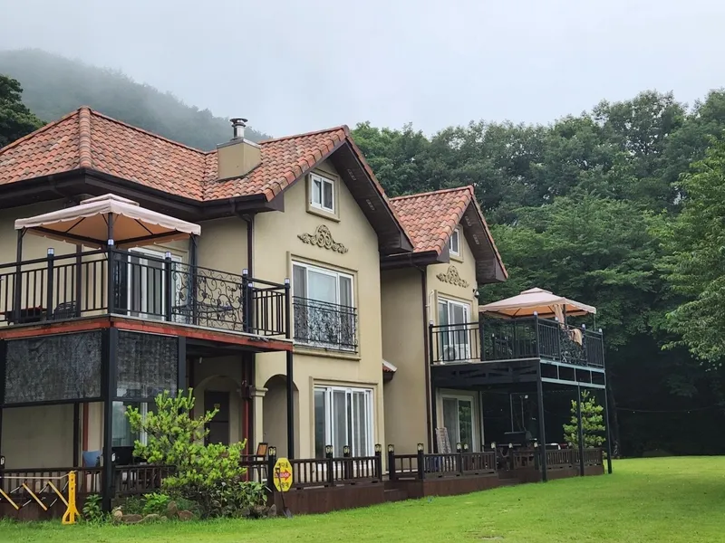 [충남 논산] 대둔산의 경치와 수락저수지가 펜션안에 있는 시골살기 예실2 11
