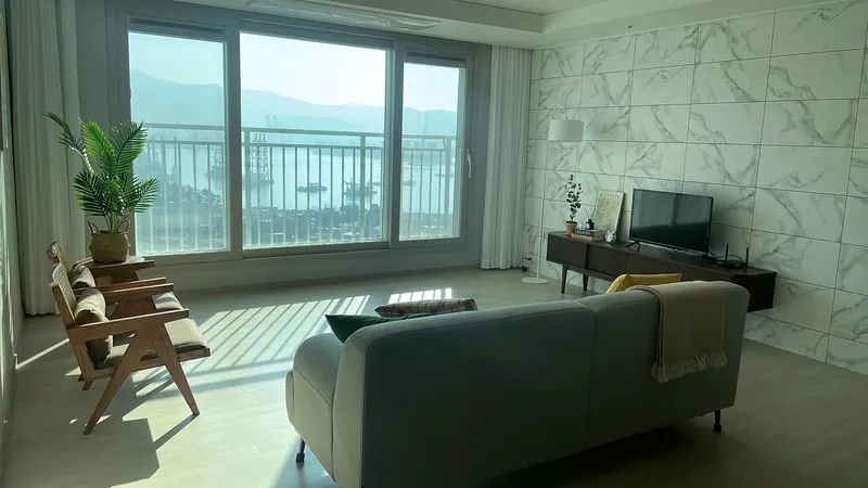 [경남 거제] 전체 오션뷰 갬성 넘치는 34평형 아파트 #워케이션#재택 2호점 15