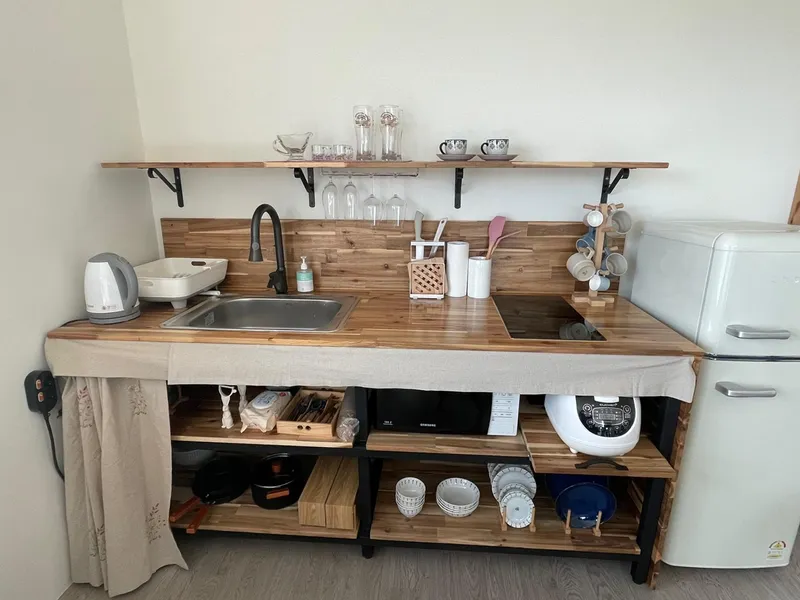 [Gujwa, Jeju] Enjoying a fire pit on a private terrace/2nd floor one-room (Ville) 5