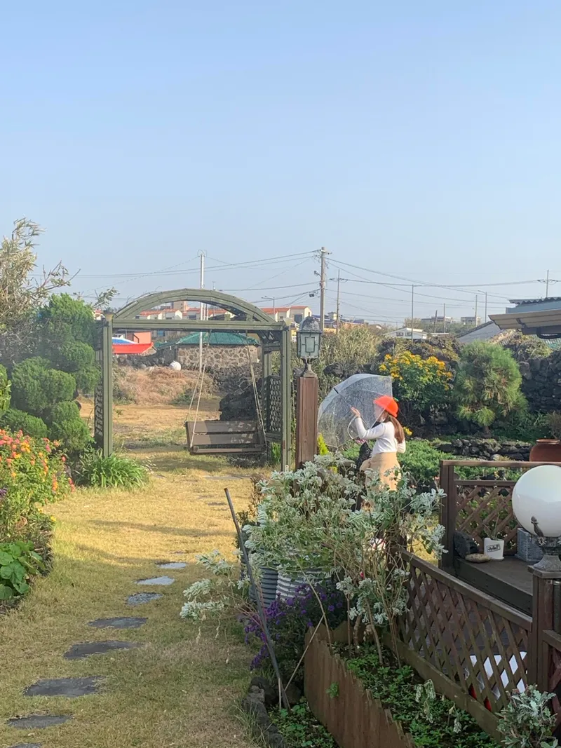 [제주 한경] 판포포구 앞, 한적한 예쁜 전통가옥 돌담집 (뜨락채) 18