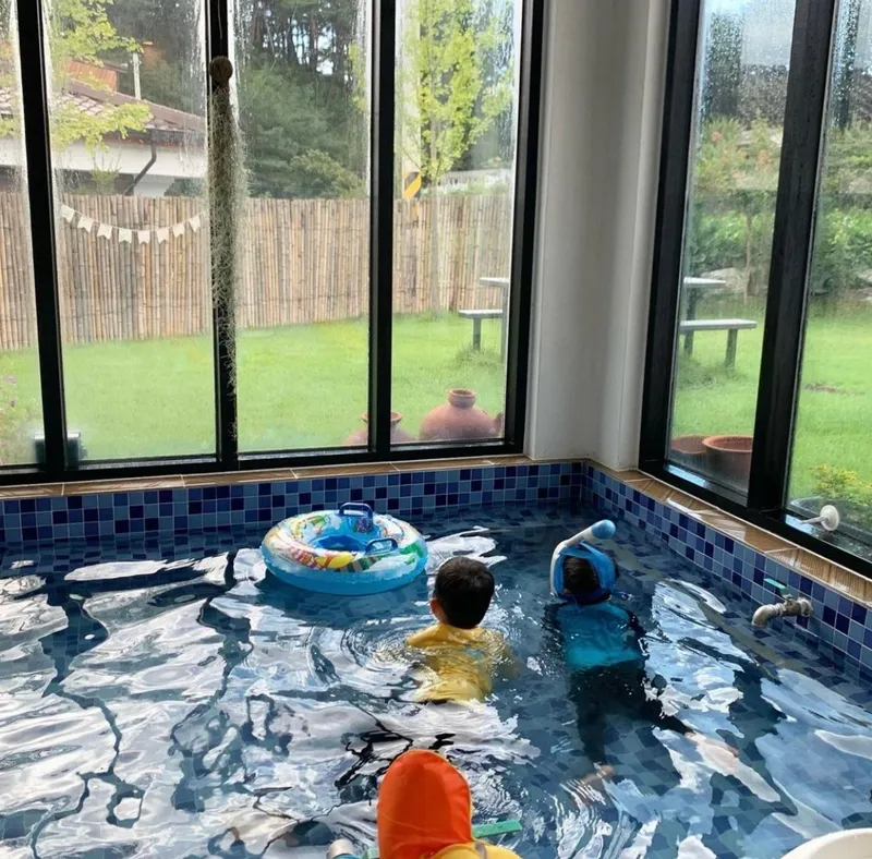 [Gangneung] Gangneung Kids Pension Gangneung Kids Pool Villa Gangneung Pension Four Seasons Hot Water Pool 17