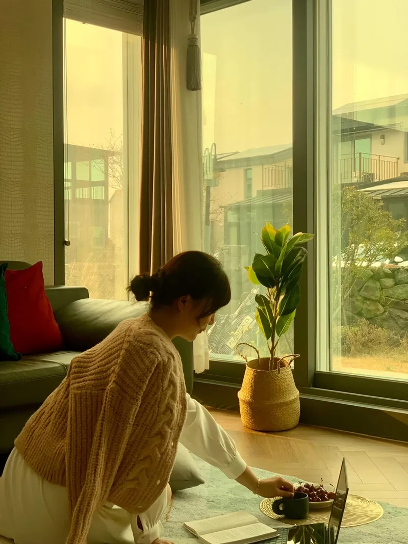 [제주 애월] #넓은 독채 #잔디마당 #바베큐데크 #복층 #가까운오름 2 37