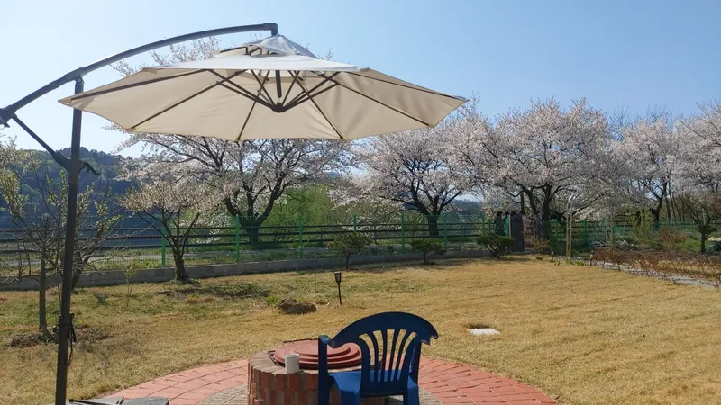 [Yangpyeong] River view and bicycle/walking path/fire pit pretty yard luxury one month living 1st floor 50