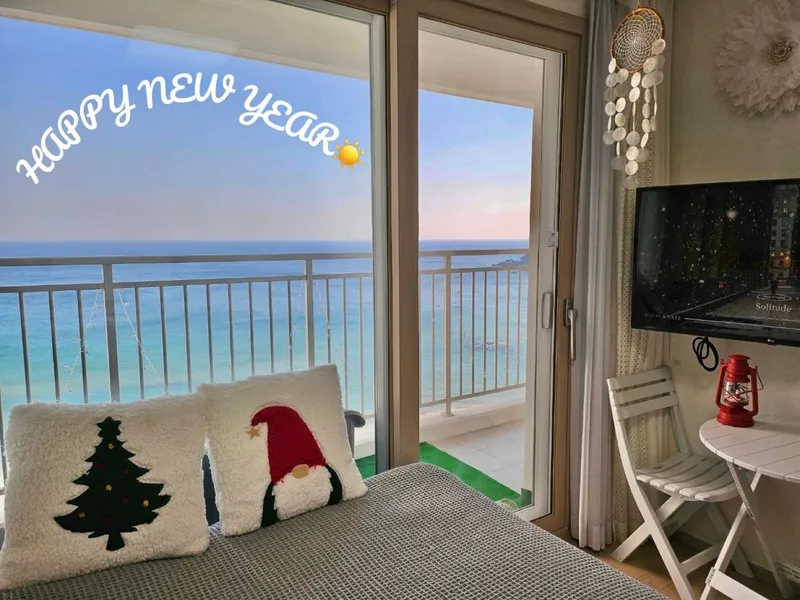 [강원 양양] E7-12 정면오션뷰,고층넓은테라스,풀옵션,넷플OTT가능. 17