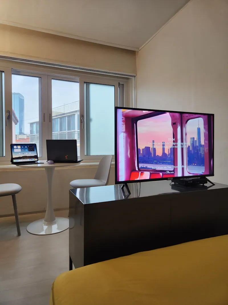 [제주 노형동] 가성비 투룸 워케이션 Q house. 신이내린위치 3