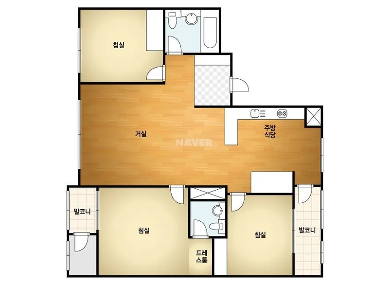 [Gunsan] Large complex semi-new 3-room apartment 7