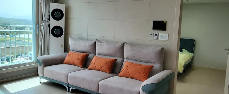 [Gangneung][Changhyedong in Gangneung] 3 minutes from Sacheonjin Beach, Gyeongpo Ocean View, Daegwallyeong Windmill View. 3 rooms, newly built, 12th floor, A 15