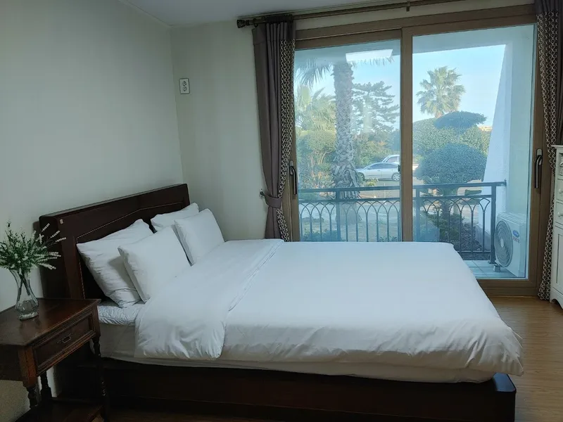 [Seongsan, Seogwipo] A two-story detached house with palm trees and a large lawn garden 2