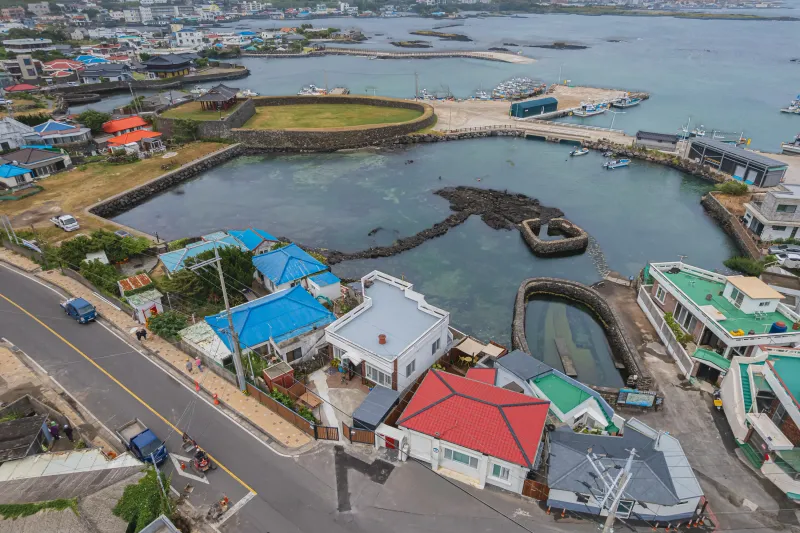 [제주 조천] 바다앞 사계절자쿠지 넓은마당 투룸 #제주돌담#평상 15