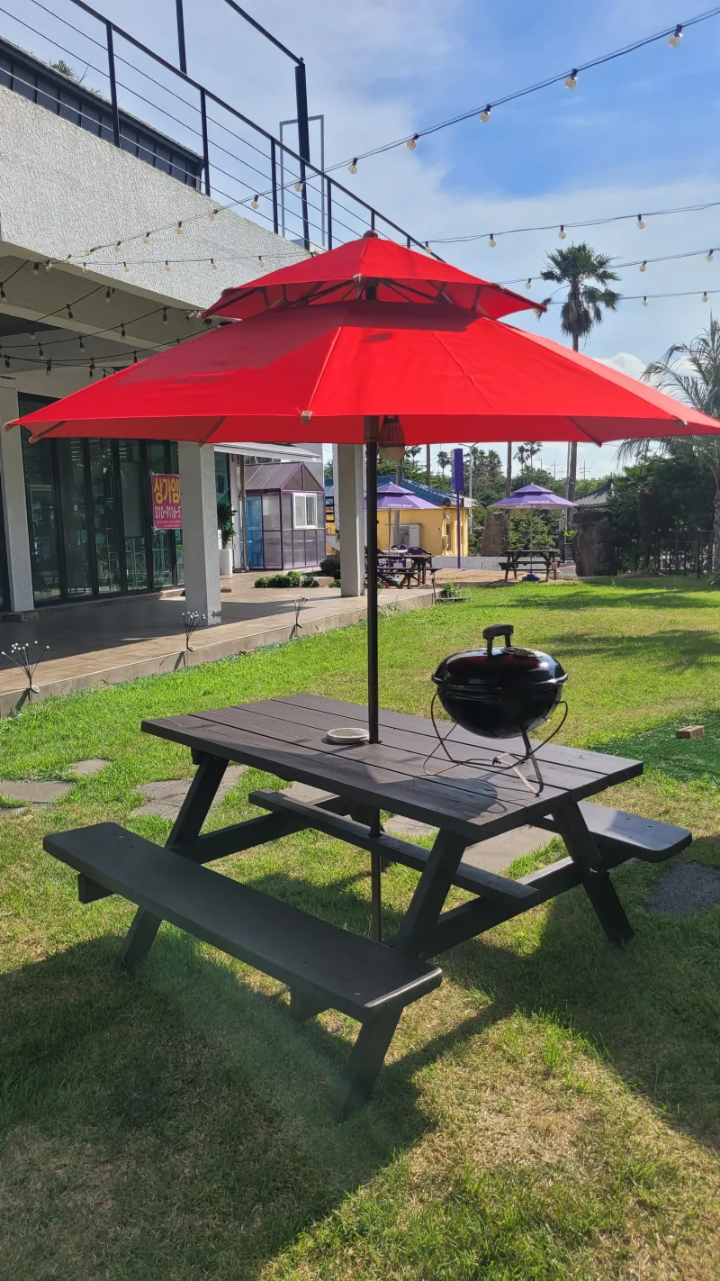 [Aewol, Jeju] 40-pyeong duplex, 3 bedrooms, 2 bathrooms, lawn yard, BBQ, convenience store 10 seconds away 42