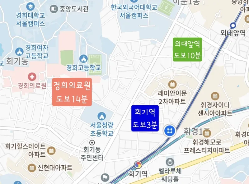 [Dongdaemun, Seoul] 4-minute walk from Hoegi Station, 3rd floor 15