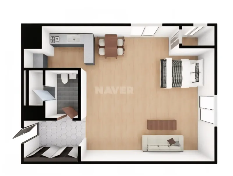 [Haeundae, Busan] Marine City Ocean View Large Studio with Double-Sided Windows 13