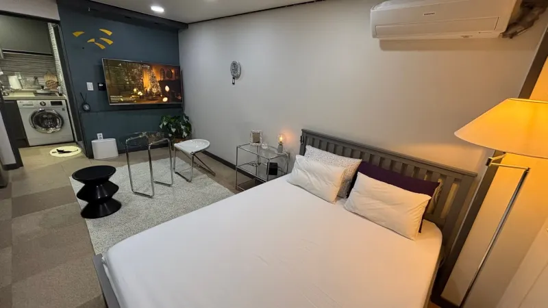 [Dong-gu, Daejeon][Daejeon Station Special] Tempur Queen Bed + Emotional Safety Accommodation + Free Parking + Netflix + Business Trip 15