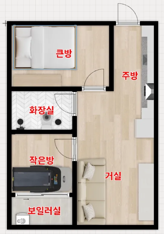 [경기 화성] 향남 조용한 자연 속 리모델링 #투룸 #숲뷰 #장단기거주 13