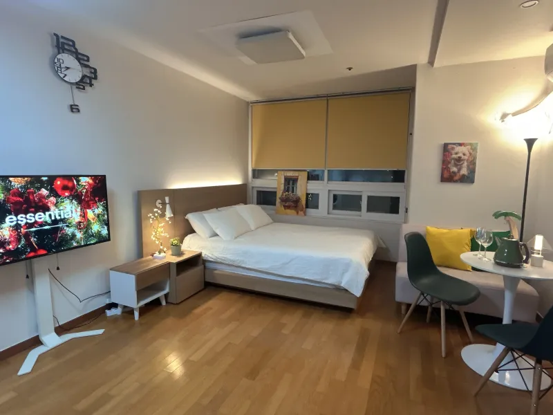 [Seodaemun, Seoul] 2 minutes from Sinchon Station/Ewha Womans University, spacious room with full amenities, city view 4
