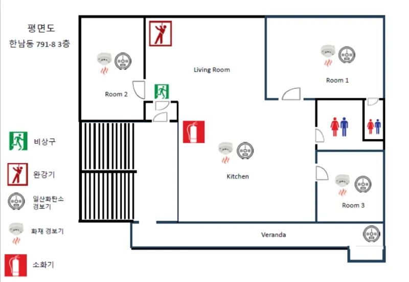 [Yongsan, Seoul] A hip and stylish 3-room apartment in a 5-minute walk from Hangangjin Station. 42