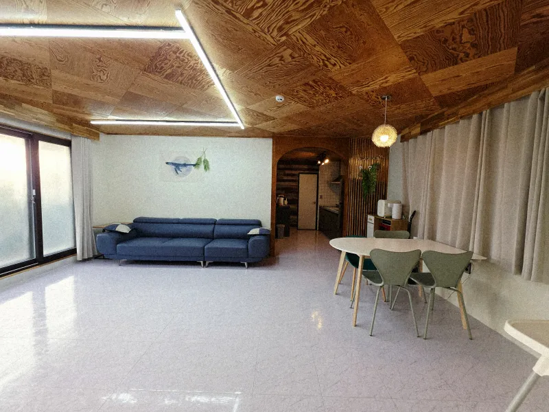 [Aewol, Jeju] Baby products, low-profile bed, built-in bathtub, BBQ, coastal road, 22 pyeong 15