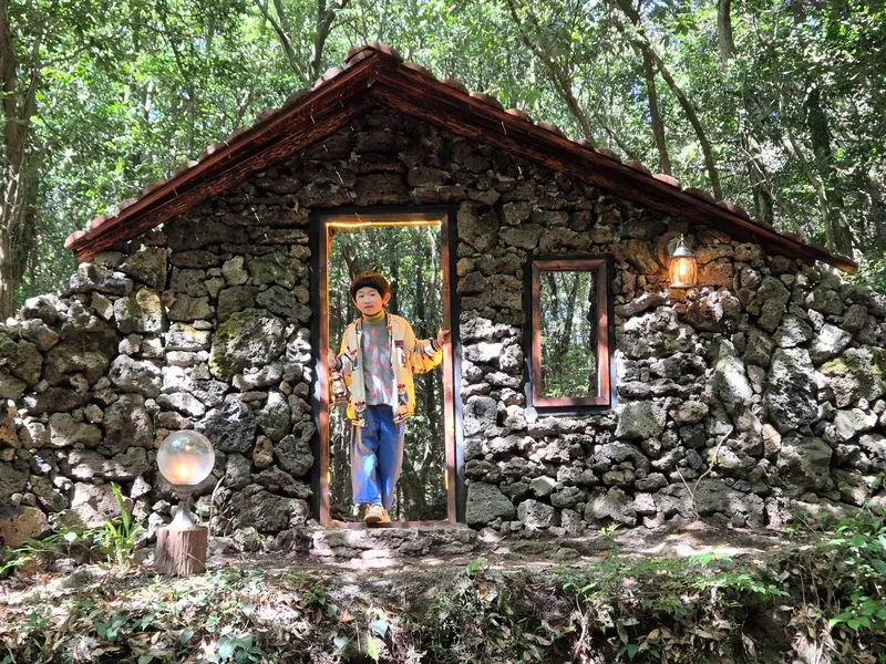 [Topyeong-dong, Seogwipo] (7 days or more) STAY Forest of Silence #1st floor terrace #Forest #Cedar stone wall forest [Seogwipo] 74