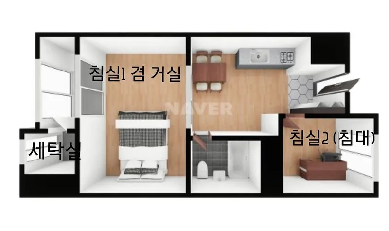 [인천 계양] Simple/신축2룸/프라이빗/아름다운수변산책로 2
