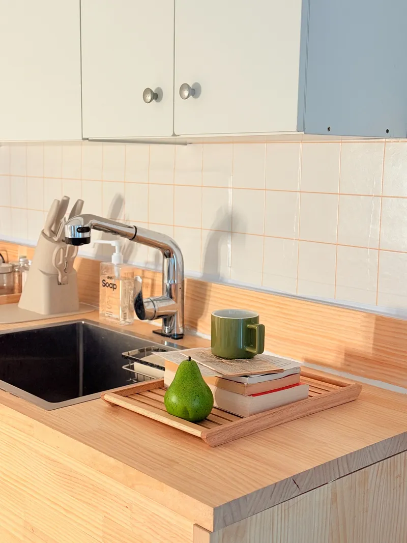 [Guro, Seoul] Fully furnished, white wood-toned two-room apartment, 10 minutes from Gaebong Station 24