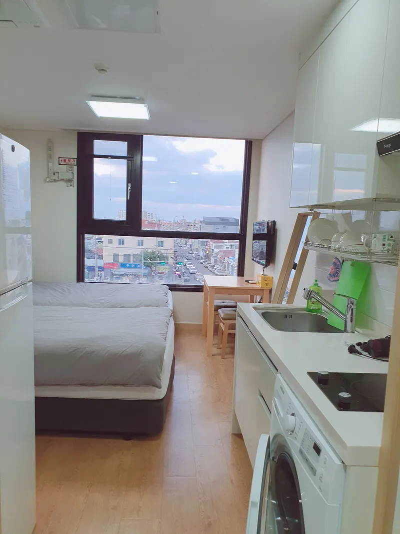 [Yongdam 2-dong, Jeju] Yongdam Airport Shortest Distance Twin Room Accommodation Laundry and Cooking Available 2