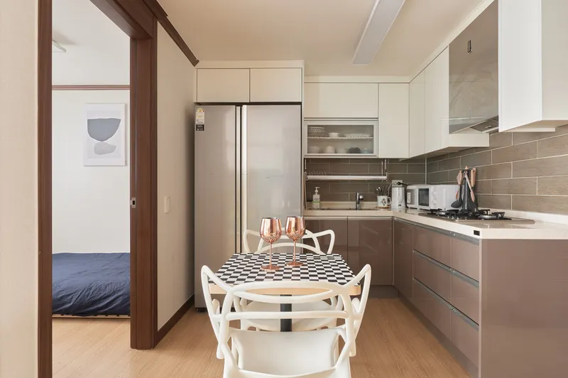 [Jungnang, Seoul] K4_Junghwa-dong Two-room Fully Furnished, 1 Queen Bed, 2 Single Beds, Long-term Rentals Welcome 3