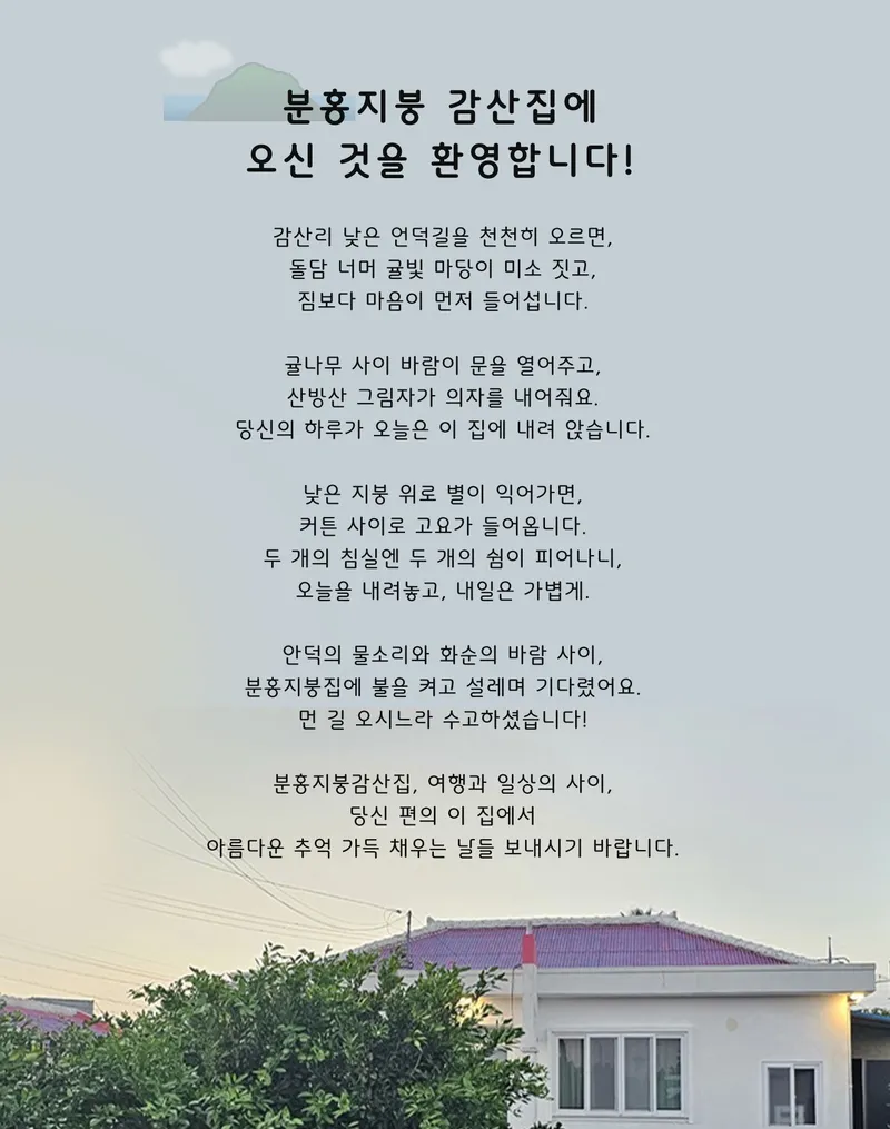 [서귀포 안덕] 분홍지붕 감산집 살아보기 #귤밭 #마당 #제주살이#감성숙소 10