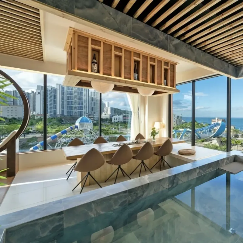 [Buk-gu, Ulsan] A modern restaurant where you can enjoy the ocean view and night city view from the jacuzzi and izakaya bar 23
