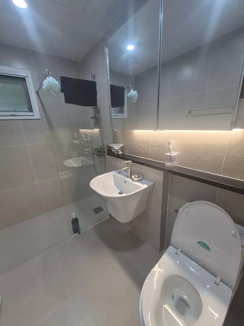[Hangyeong, Jeju] A newly built two-room stone house with a stone wall and lawn in a quiet countryside near the sea. 7