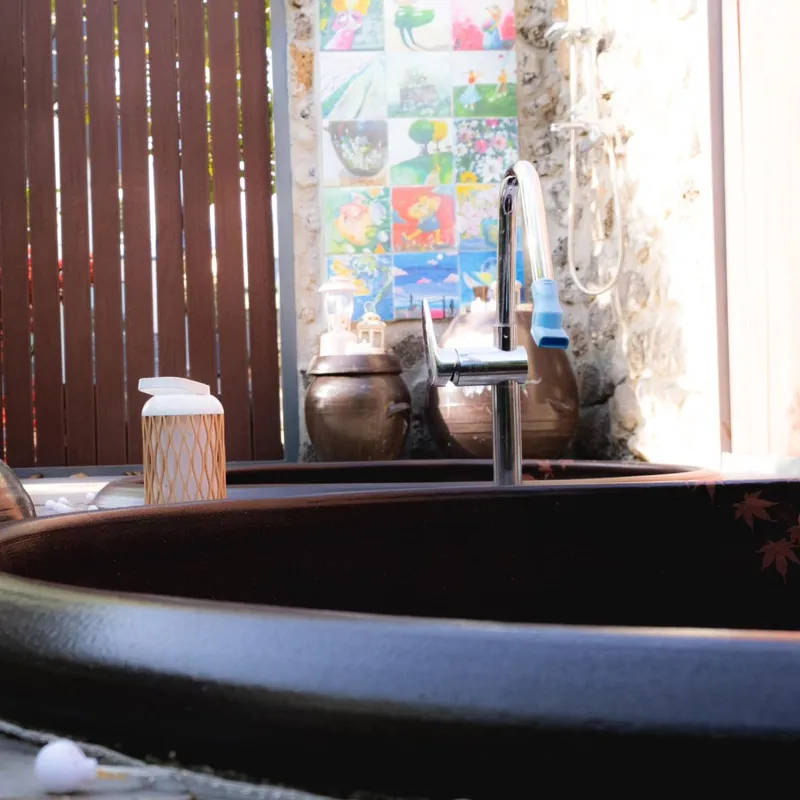 [Namwon, Seogwipo] 2-story detached house. Spacious yard. Ocean view. Jacuzzi. Three-room. BBQ. Foot volleyball. Pets 74