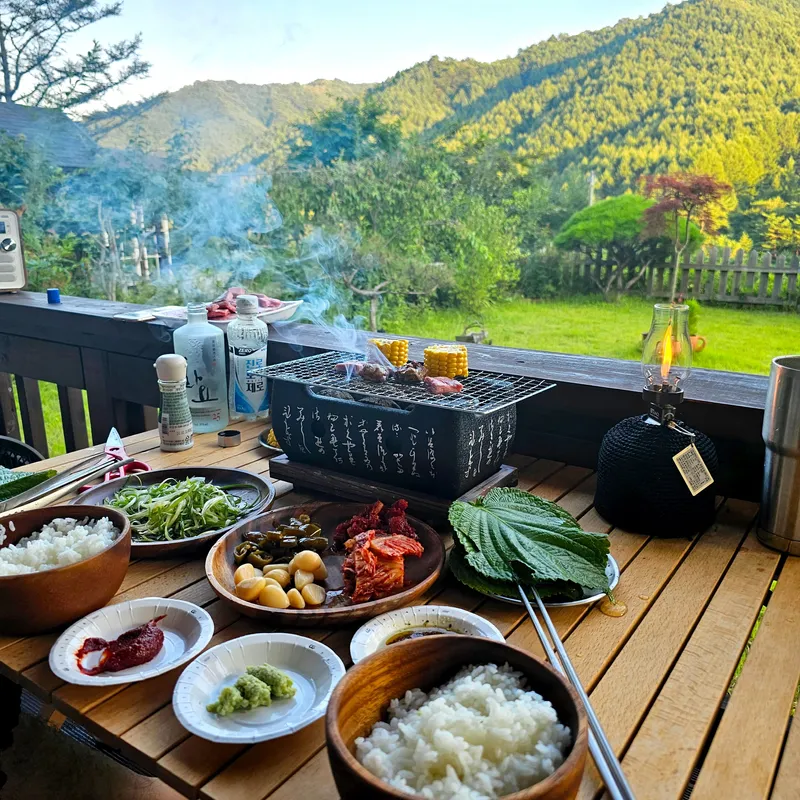 [Wonju] A restaurant with a private view in Sillim-myeon #Chiaksan #Gamaksan #private #attic #bonfire 10