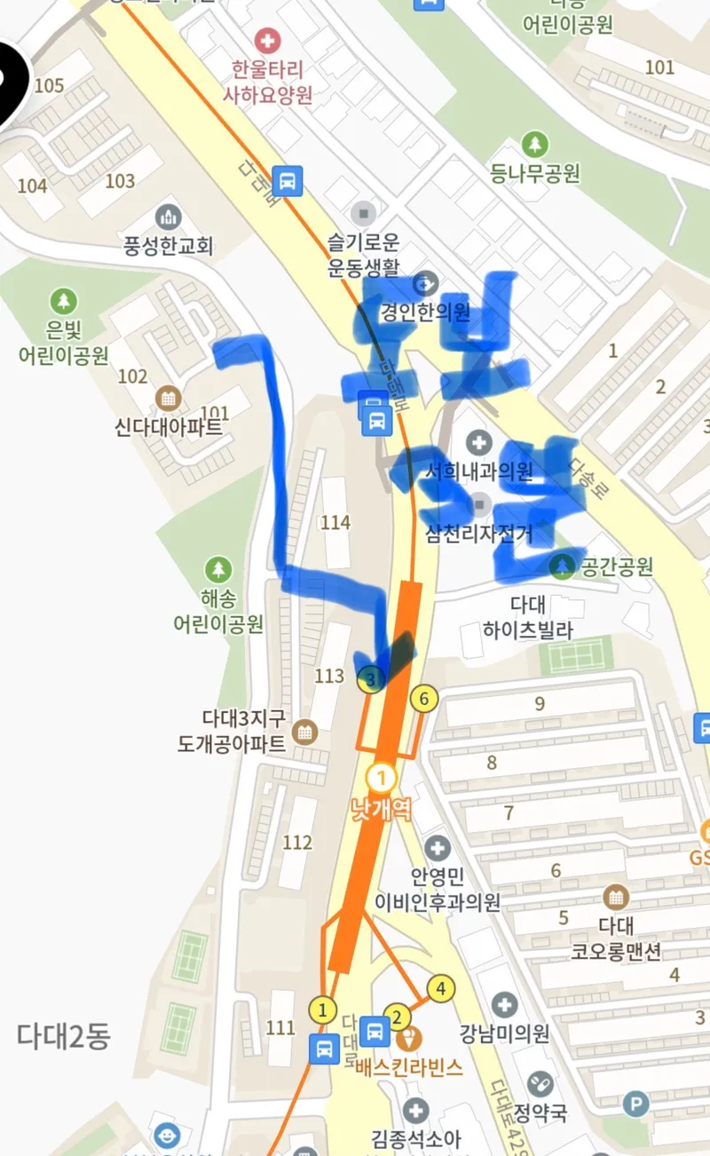 [Saha, Busan] Dadaepo #3-minute walk from the station #Two-room romantic apartment 17