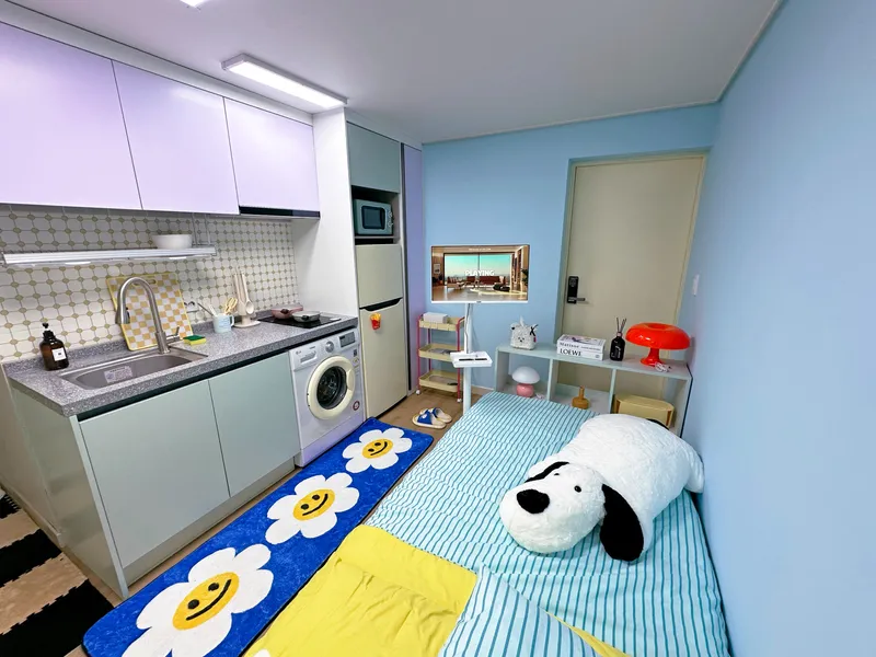 [Dongjak, Seoul][Seoul Sadang] A month-long stay in a fully-equipped officetel on Lines 2, 4, and 7, brimming with childlike innocence. 3