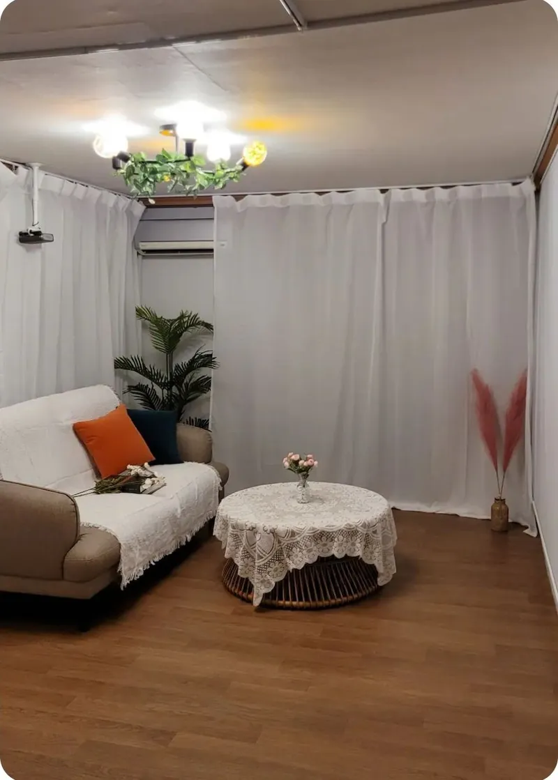 [Michuhol, Incheon] 5 minutes from Ganseok Station, a beautiful two-room large living room with a maximum of 4 people beam projector 7