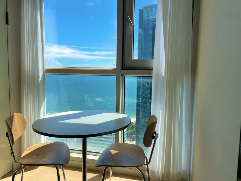 [Haeundae, Busan] 39th Floor Ocean View #5MinutesToTheBeach #10MinutesFromHaeundaeStation,2MinutesFromDongbaekStation 7